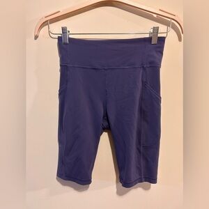 Lululemon purple cycling shorts size 8